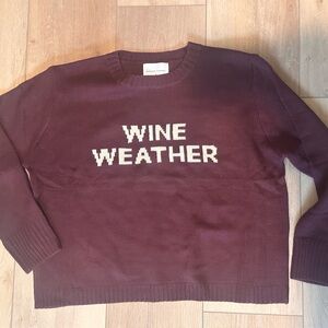 Women’s Burgundy “Wine Weather” Sweater XL